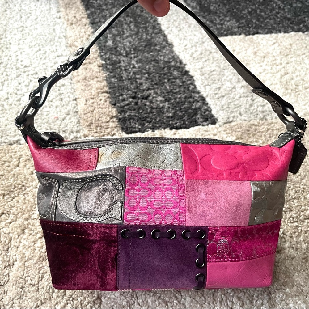 Coach Multicolor Patchwork purse - image 9